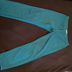 Teal jeans